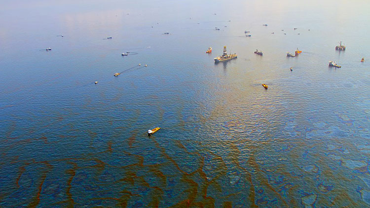 Deepwater Horizon oil spill May 20, 2010, in the Gulf of Mexico