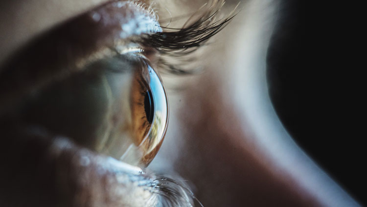 Close up of woman's eyeball