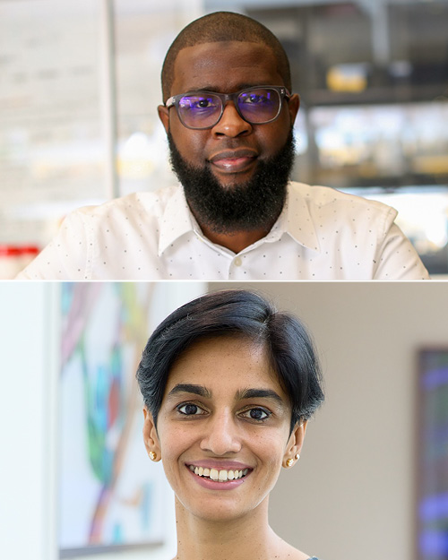 Headshots of both Ishmail Abdus-Saboor and Kanaka Rajan