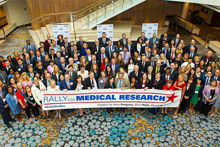 Group photo from the Rally for Medical Research