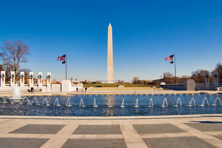 View of the Washington Monument in Washington, DC