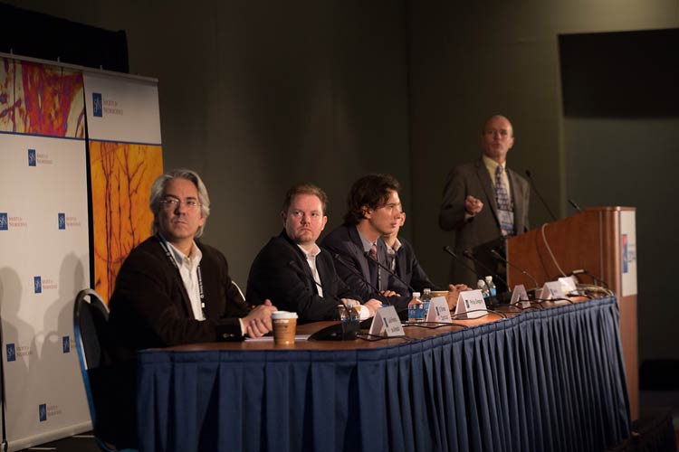 At the press conference Advances Through Stem Cell Research, scientists share their latest discoveries and their importance to human health. 