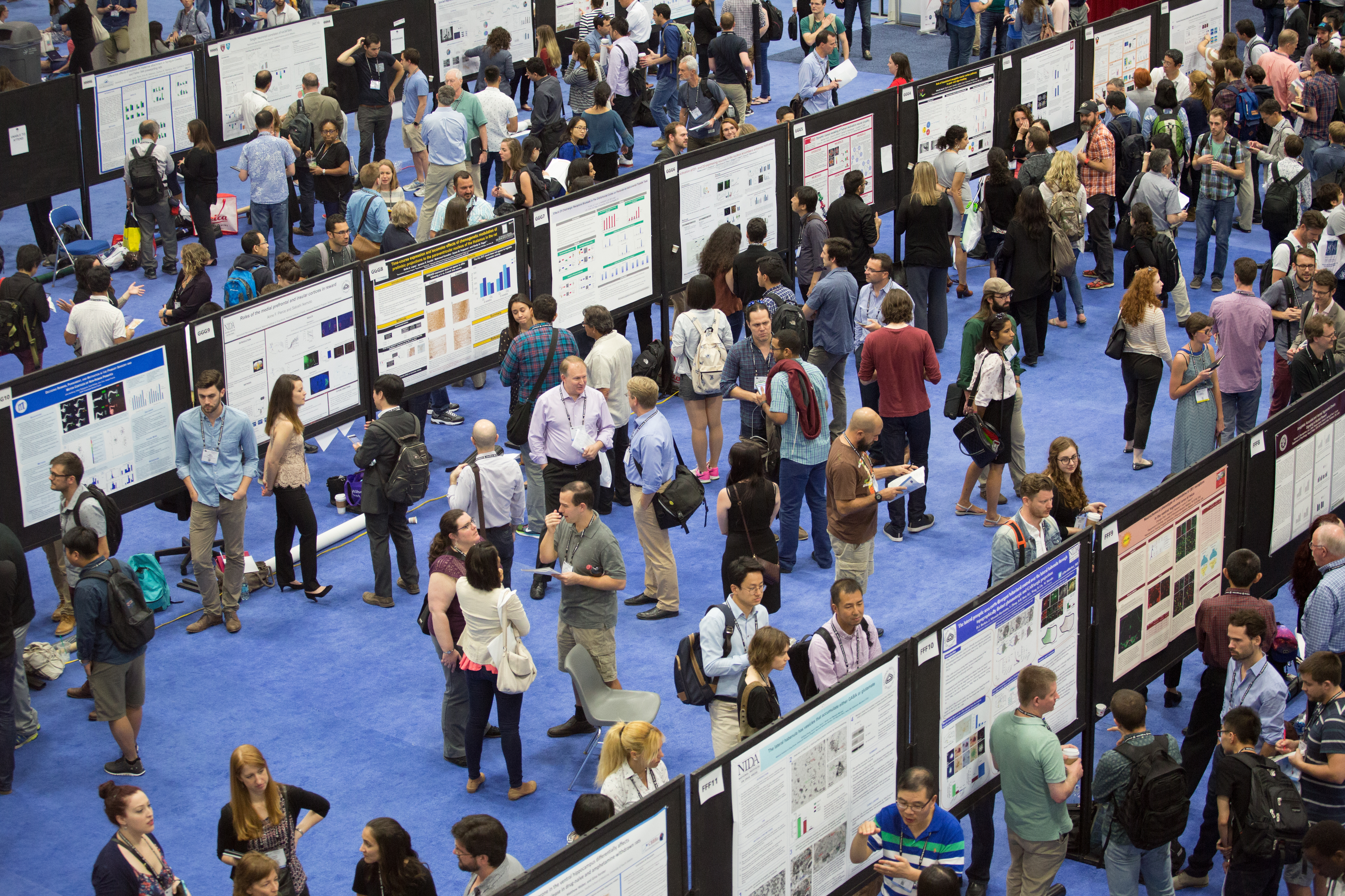 The crowded poster floor at the annual meeting