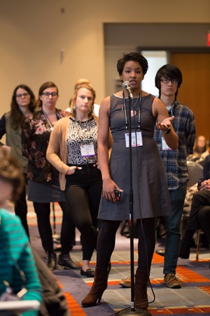 Participants attending an SfN Professional Development Workshop