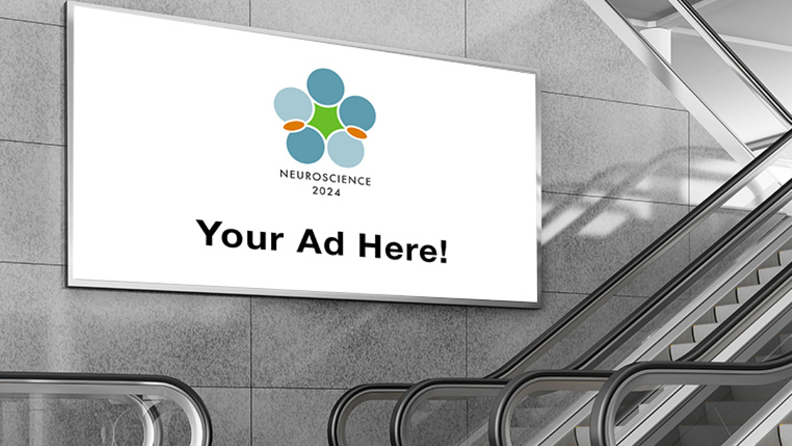 Example of Digital Signage ad at Neuroscience 2024