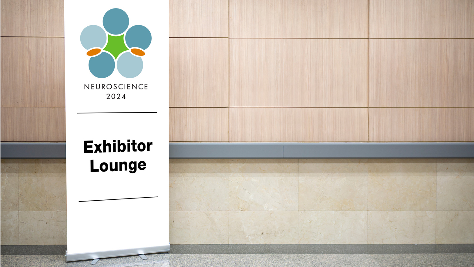 Example of Exhibitor Lounge ad at Neuroscience 2024