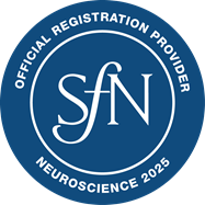Image that says Official Registration Provider for Neuroscience 2025