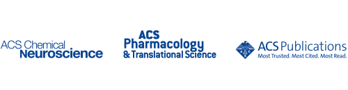 Logos for ACS Chemical Neuroscience, ACS Pharmacology & translational Science, and ACS Publications