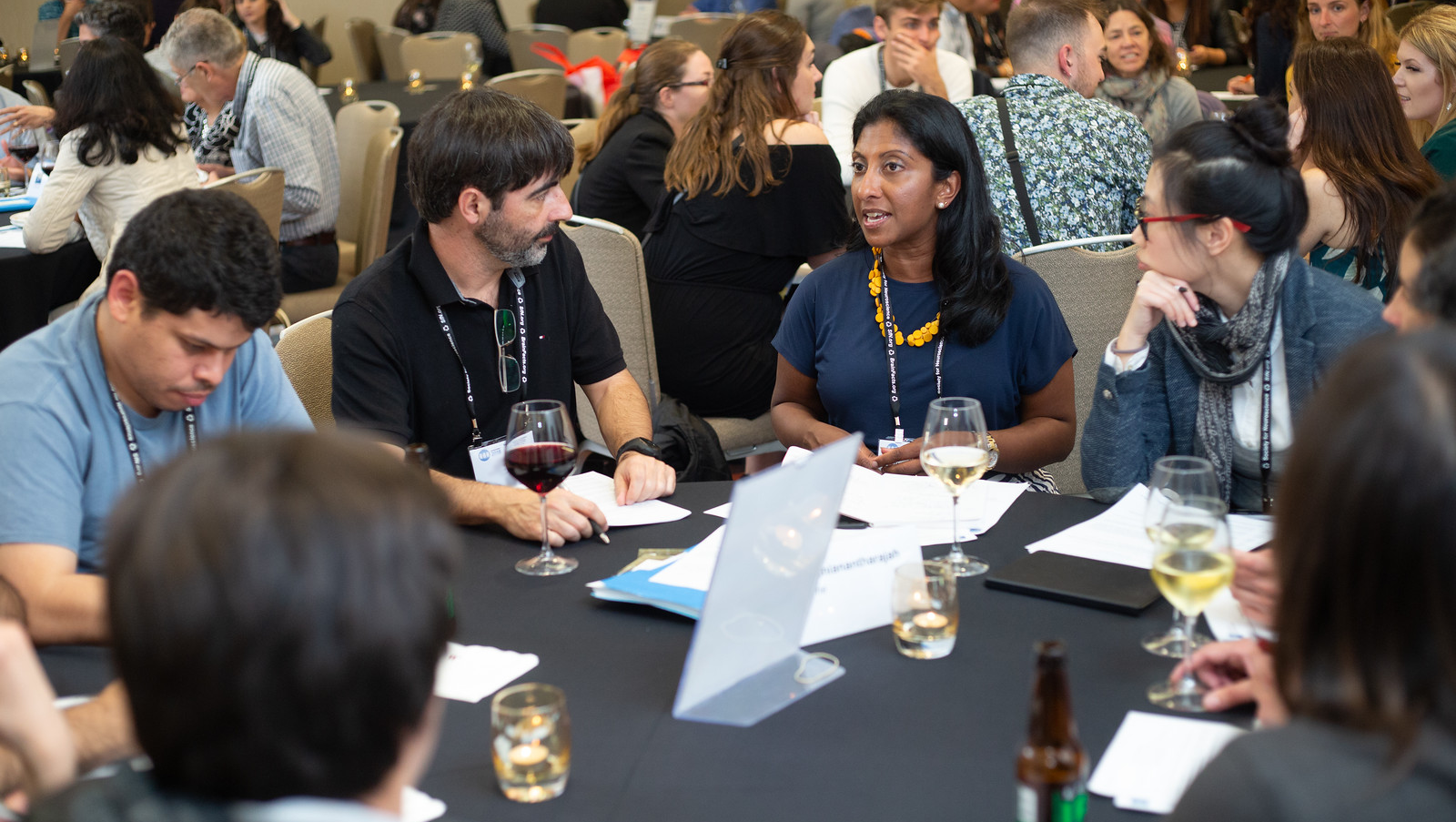 A discussion at one of the Neuroscience 2018 workshops.